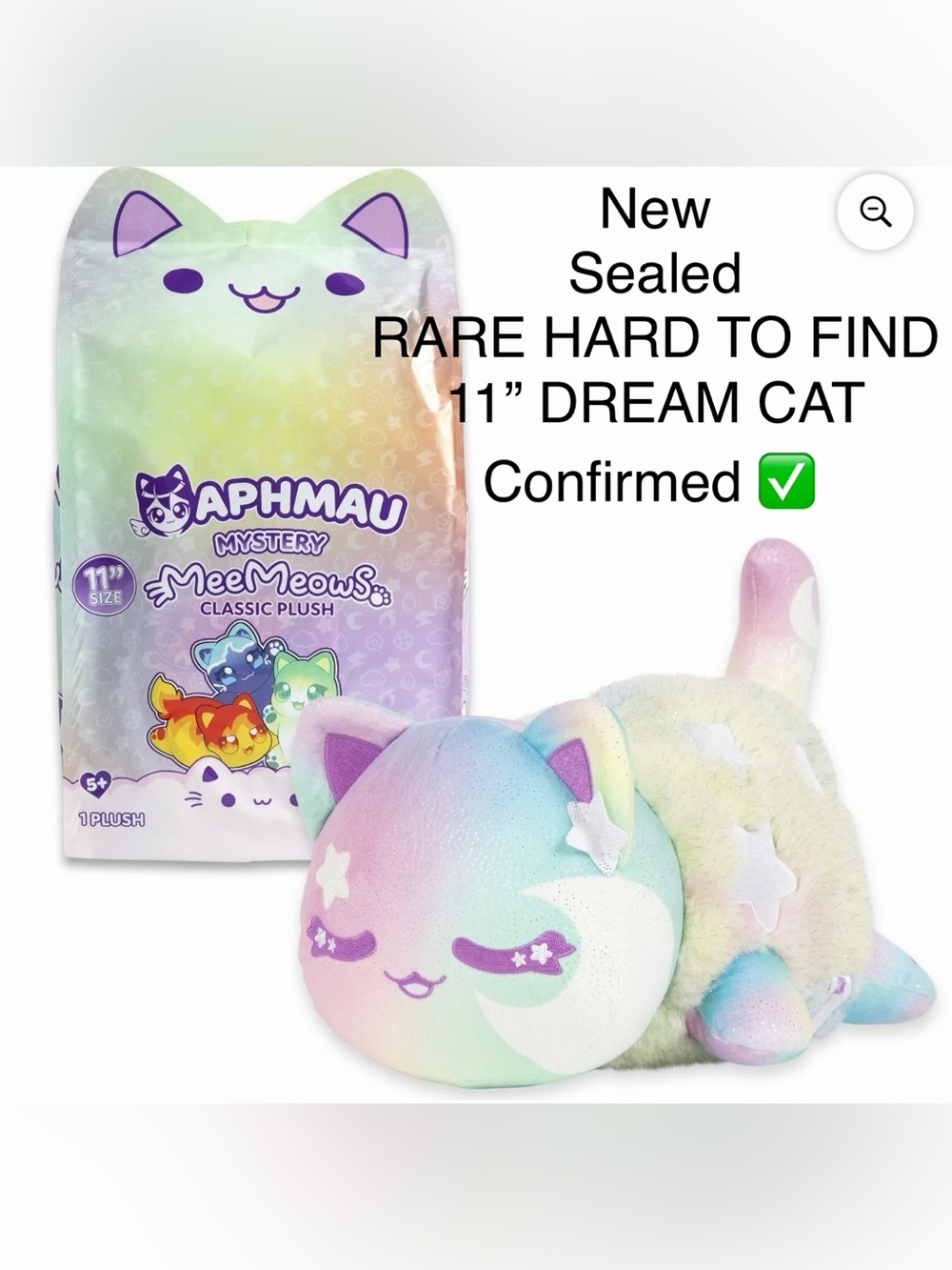 Aphmau 11” MeeMeows Elemental Series 8 Dream Cat (RARE)